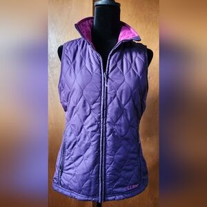 LL Bean purple vest